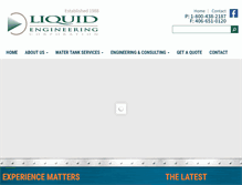 Tablet Screenshot of liquidengineering.com